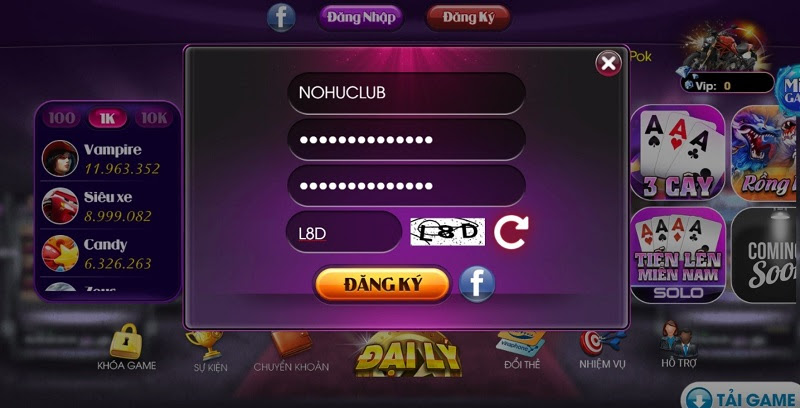 Sản phẩm nổi bật của Game đổi thưởng Nohu Club